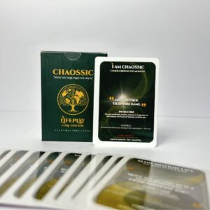 chaossic lifeplay | play with your life | 54 cards 2 deck system | family friends couples | ages 5–60 | 60 seconds to play | no setup |
